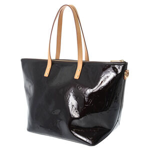 Louis Vuitton Tote Purple Amarante Bag Monogram Bellevue Vernis